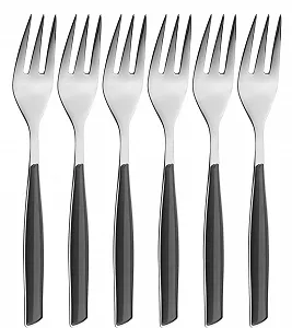 Вилки для торта Bugatti Glamour GLNU-021F17/6, набор 6 шт Черный - Фото 1