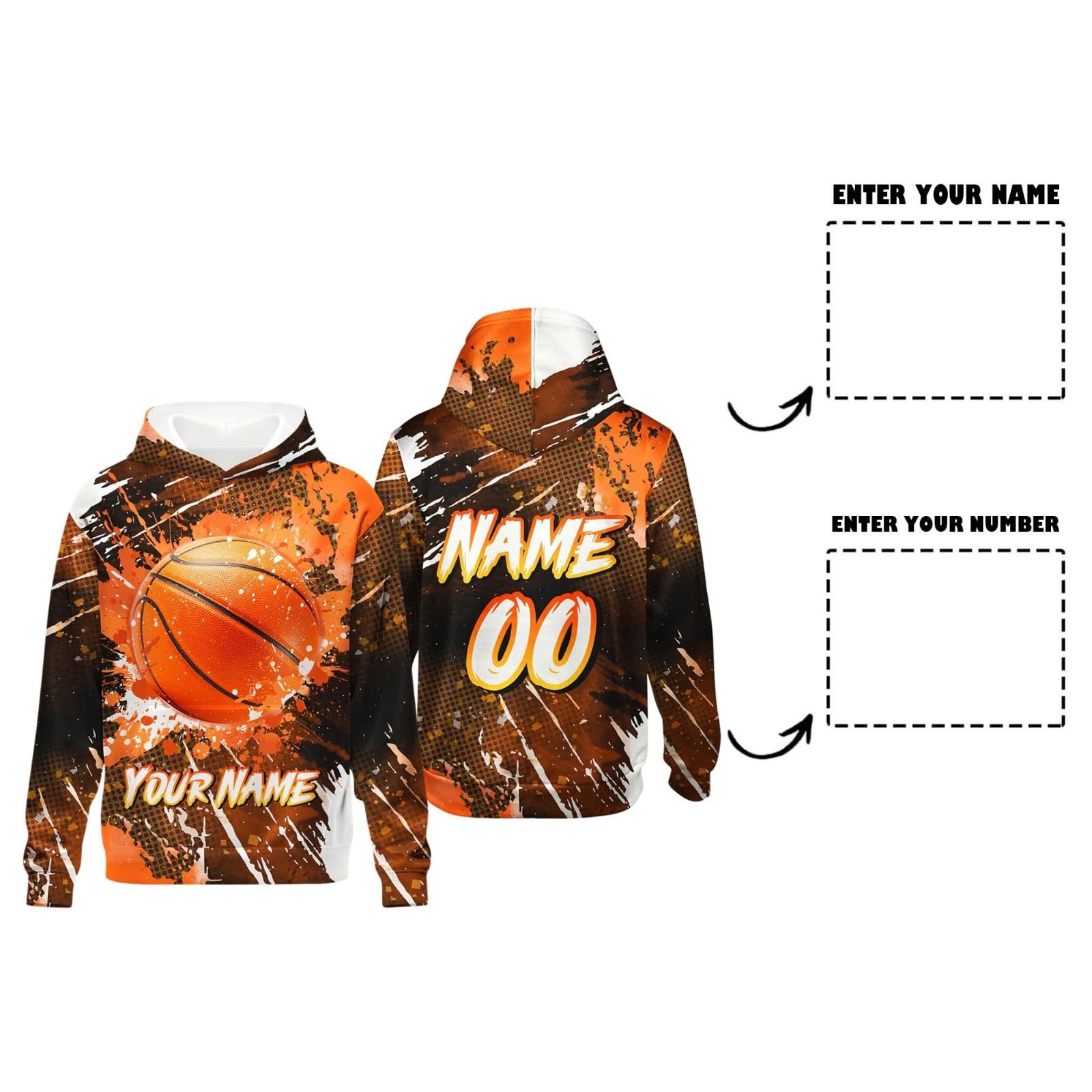 Худі Generisch Персоналізований для хлопчиків та дівчаток 3D Друк, фото №6