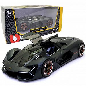Машинка металлическая Lamborghini Terzo Millennio Bburago Ламборгини черный 9*19*4 см (18-21094) - Фото 1