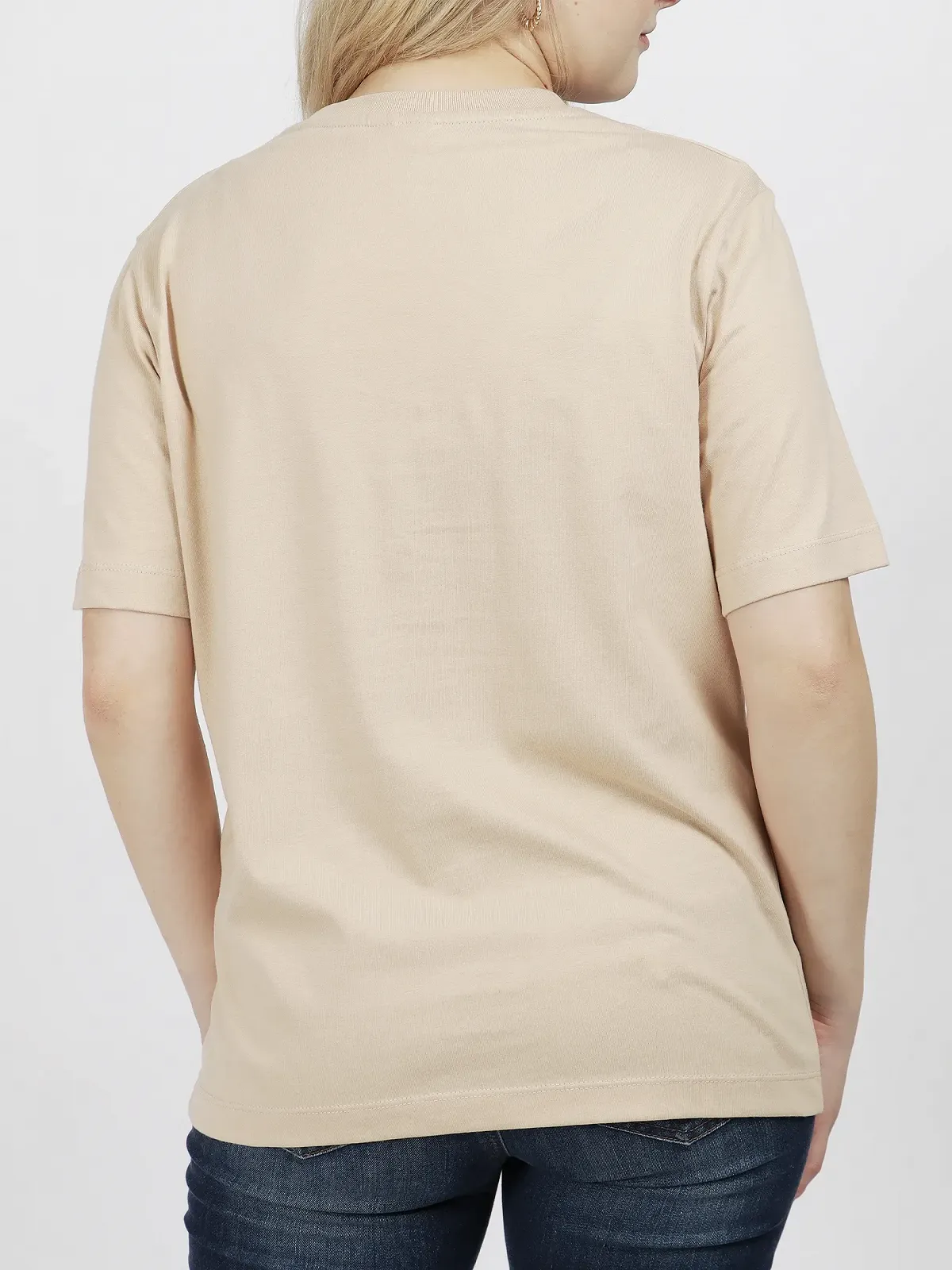 Жіноча футболка GUESS Activewear з паєтками / Бежева / Розмір S, фото №3