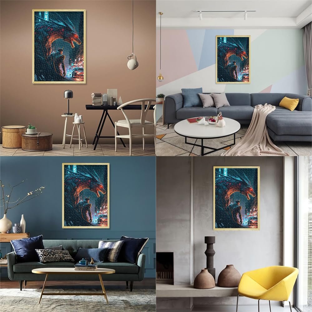 Деревянный пазл Dragon 1000 деталей 50 х 75 см, фото №4