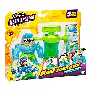 Фігурка Heroes of Goo Jit Zu Bandai CO42786, створіть свою власну фігурку грізного сміття та дайте волю можливостям, розминаючи та розтягуючи, різнокольорова, CO42786 - Фото 1