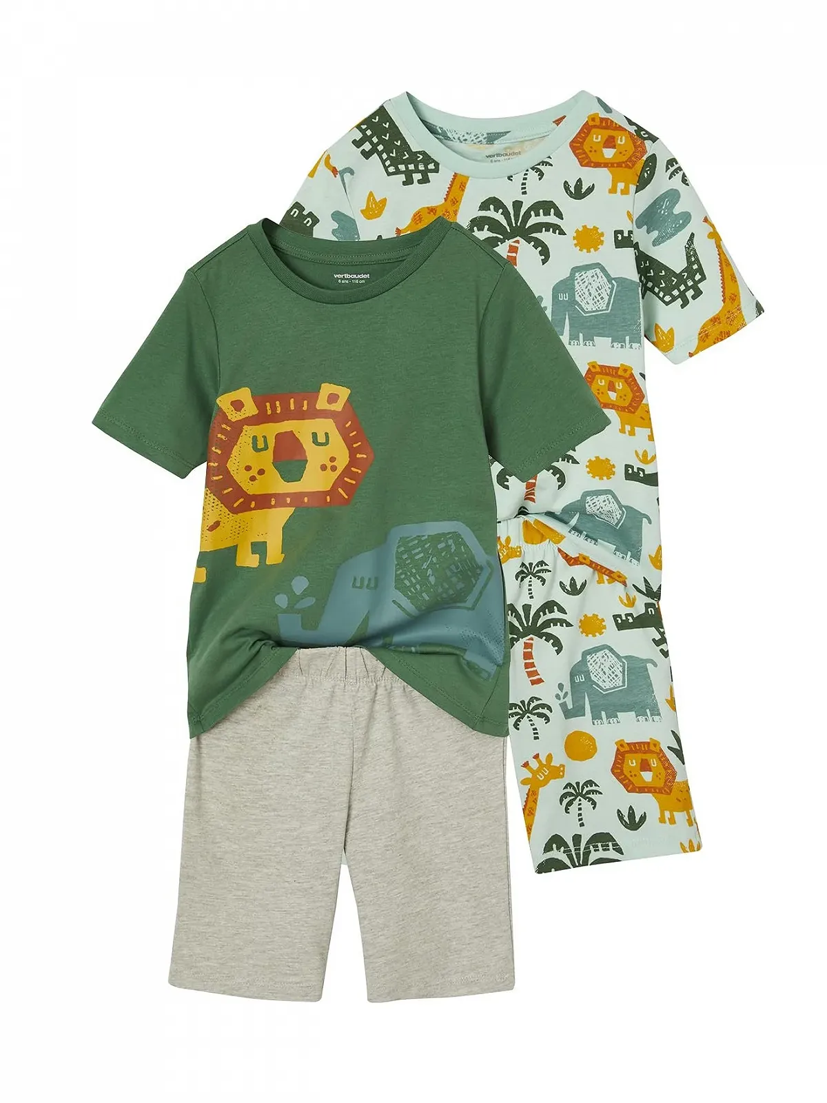 Шорты для пижамы VERTBAUDET Savannah, 2 шт., фото №1