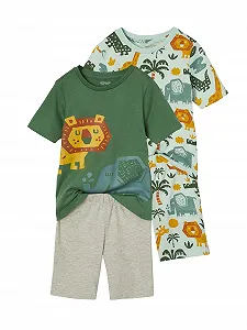 Шорти для піжами VERTBAUDET Savannah, 2 шт. - Фото 1