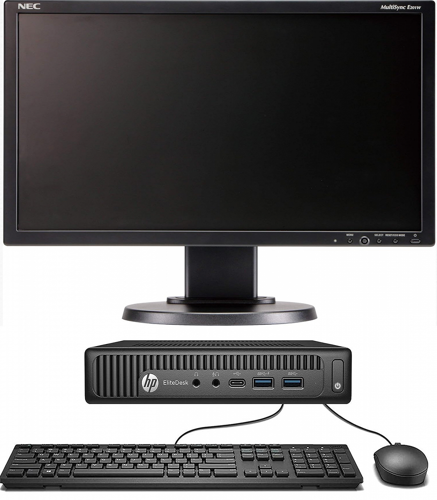 Комплект міні ПК HP EliteDesk 800 G2 / Intel Core i5-6500T / RAM 8GB / SSD 256GB / LAN / Windows 11 / Чорний, фото №5