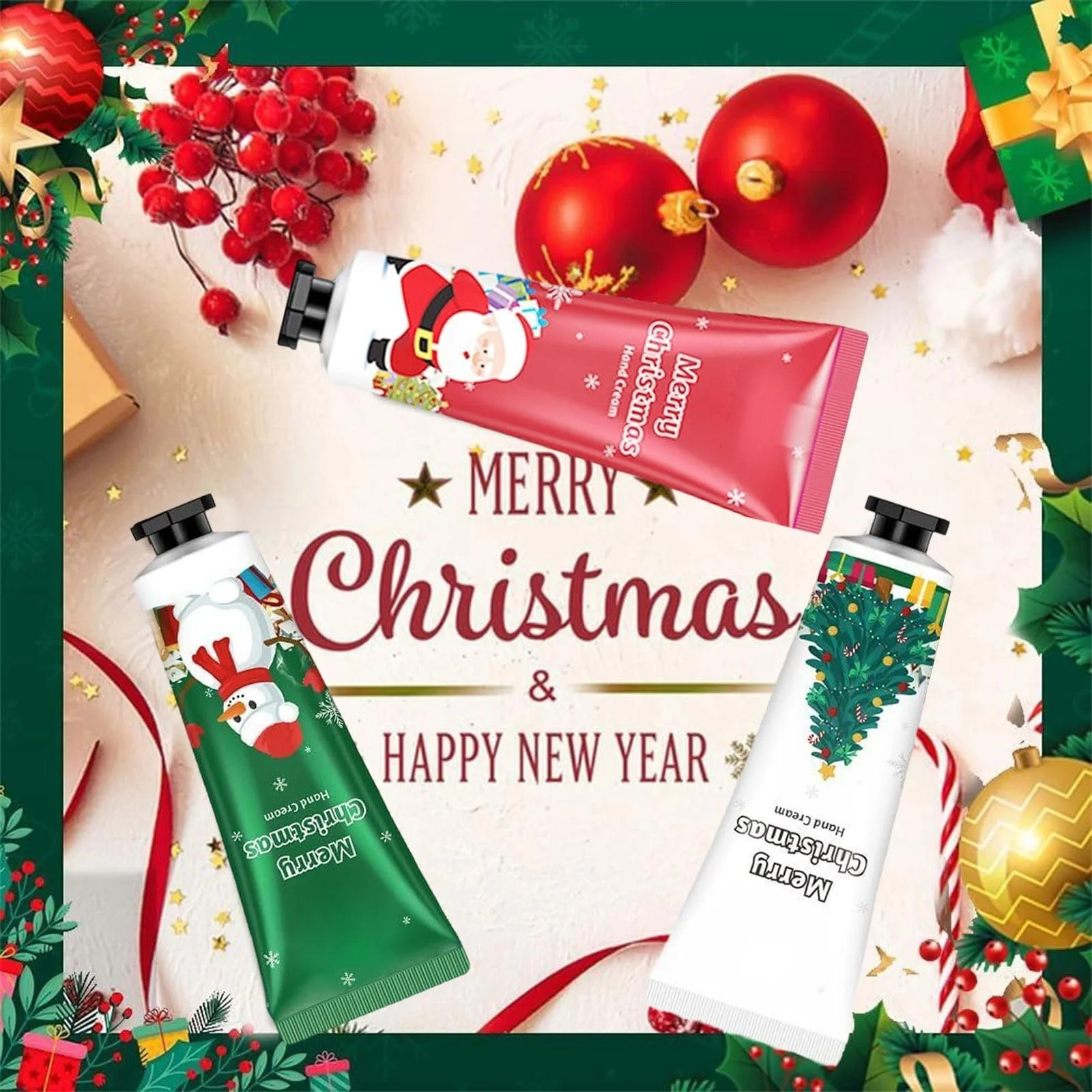 Крем для рук Різдвяний набір (5 шт), фото №5
