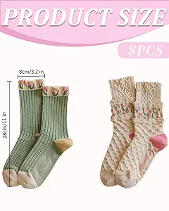 Жіночі шкарпетки, 4 пари, кольорові, розмір 36-41 synthetic.ua - Фото 1