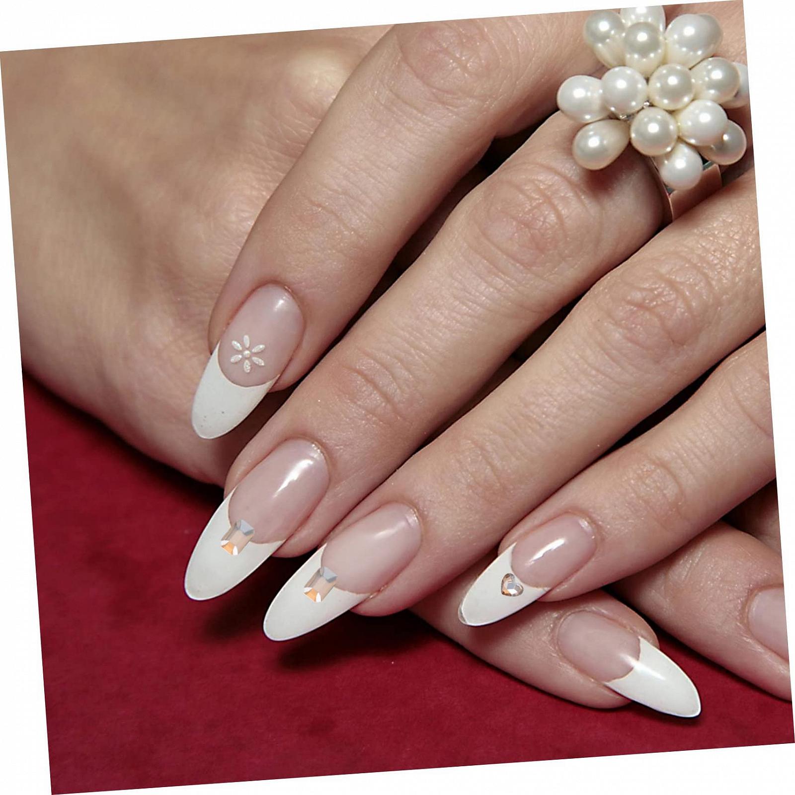 Підвіски для нігтів Housoutil Стрази, прикраси для манікюру, скляні, фото №9