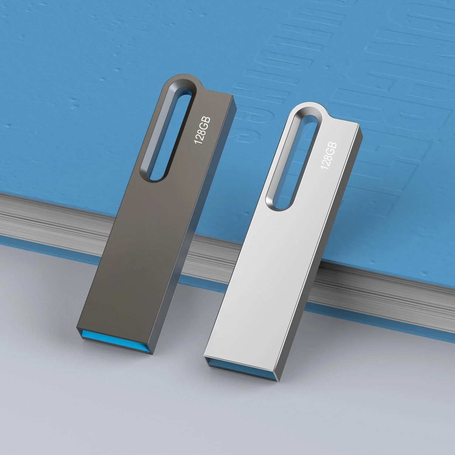 USB флеш-накопичувач JOIOT 128GB USB 3.0 Водонепроникний Набір 2 шт. Silver/Black, фото №8 USB флеш-накопичувач JOIOT 128GB USB 3.0 Водонепроникний Набір 2 шт. Silver/Black, фото №8