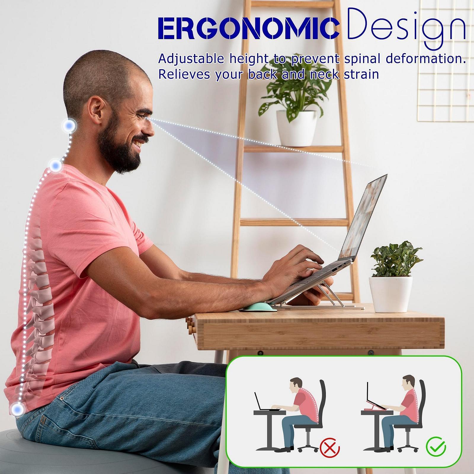 Підставка для ноутбука POWERSUP, регульована з 8 кутами нахилу, фото №3