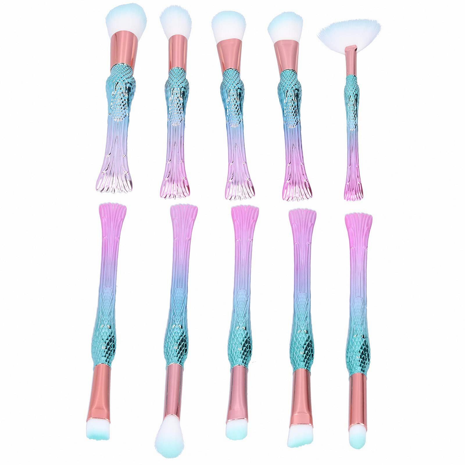 Набор кистей для макияжа Verdant Touch Beauty, 10 шт, профессиональные кисти для макияжа лица для начинающих, с мягким ворсом, фото №6