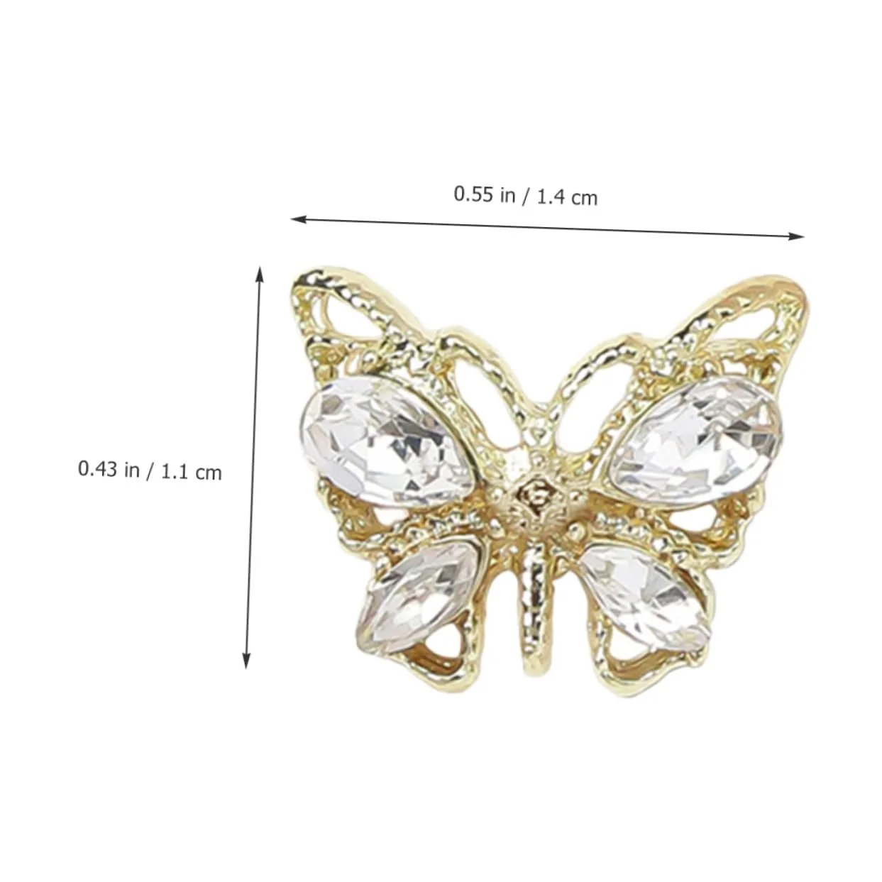 Украшения для ногтей Бабочки 20шт, фото №8