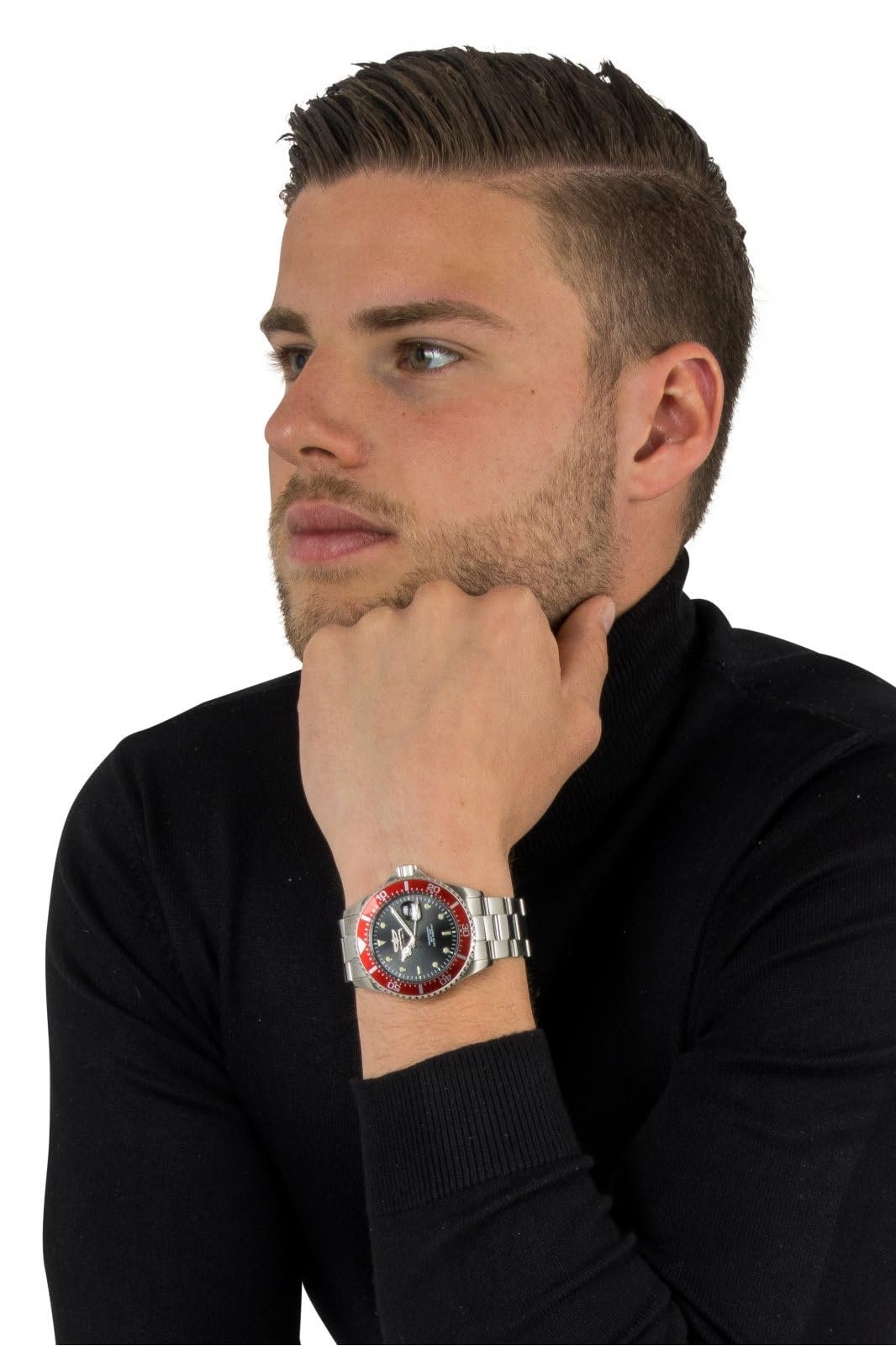 Кварцевые часы из нержавеющей стали Invicta Pro Diver, мужские - 43 мм, фото №7