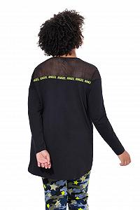 Жіночий світшот Angel of Style A-силуету з сітчастою вставкою synthetic.ua - Фото 1