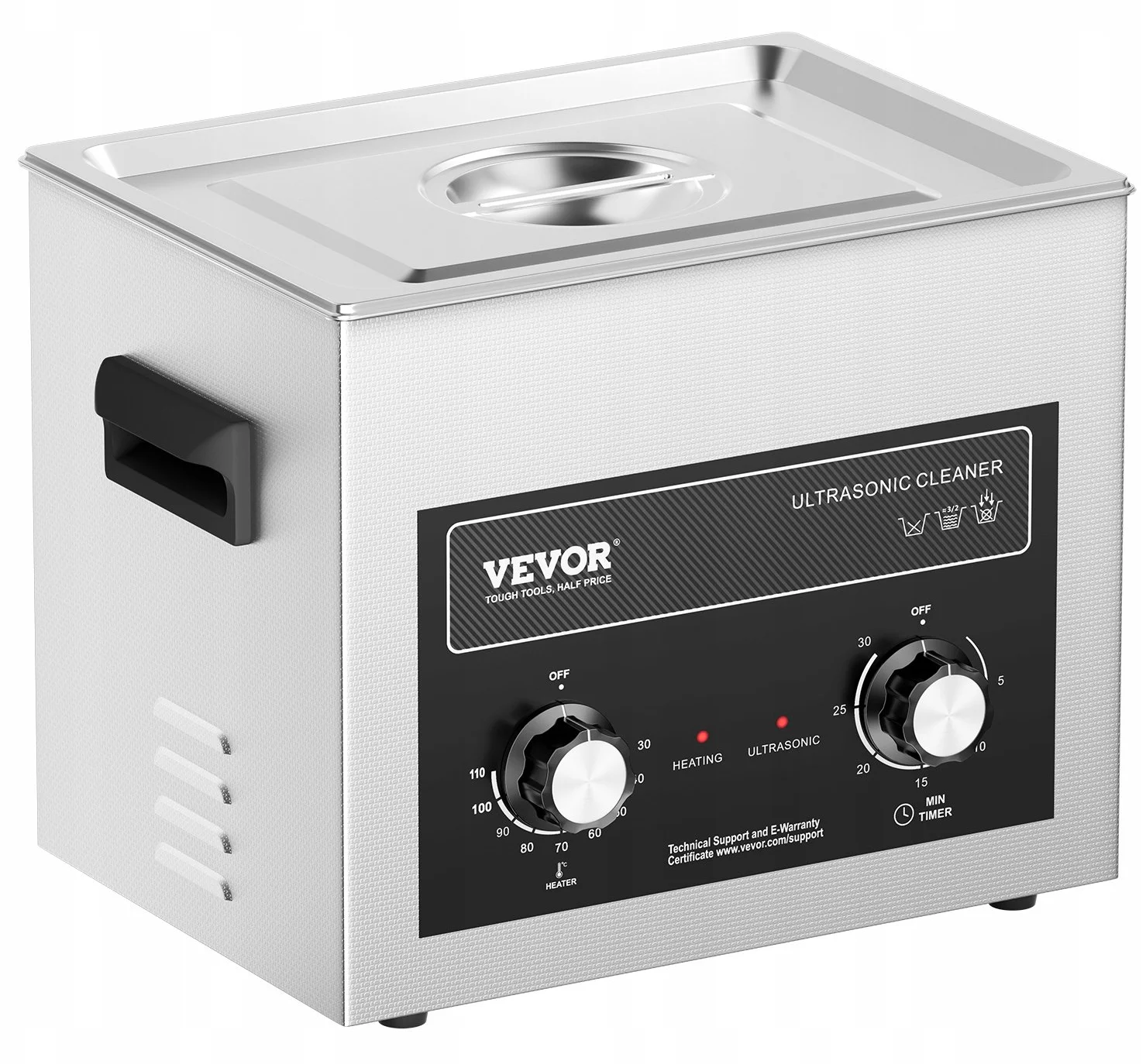 Ультразвуковий очисник Vevor KZ-S10 10 Silver, фото №4