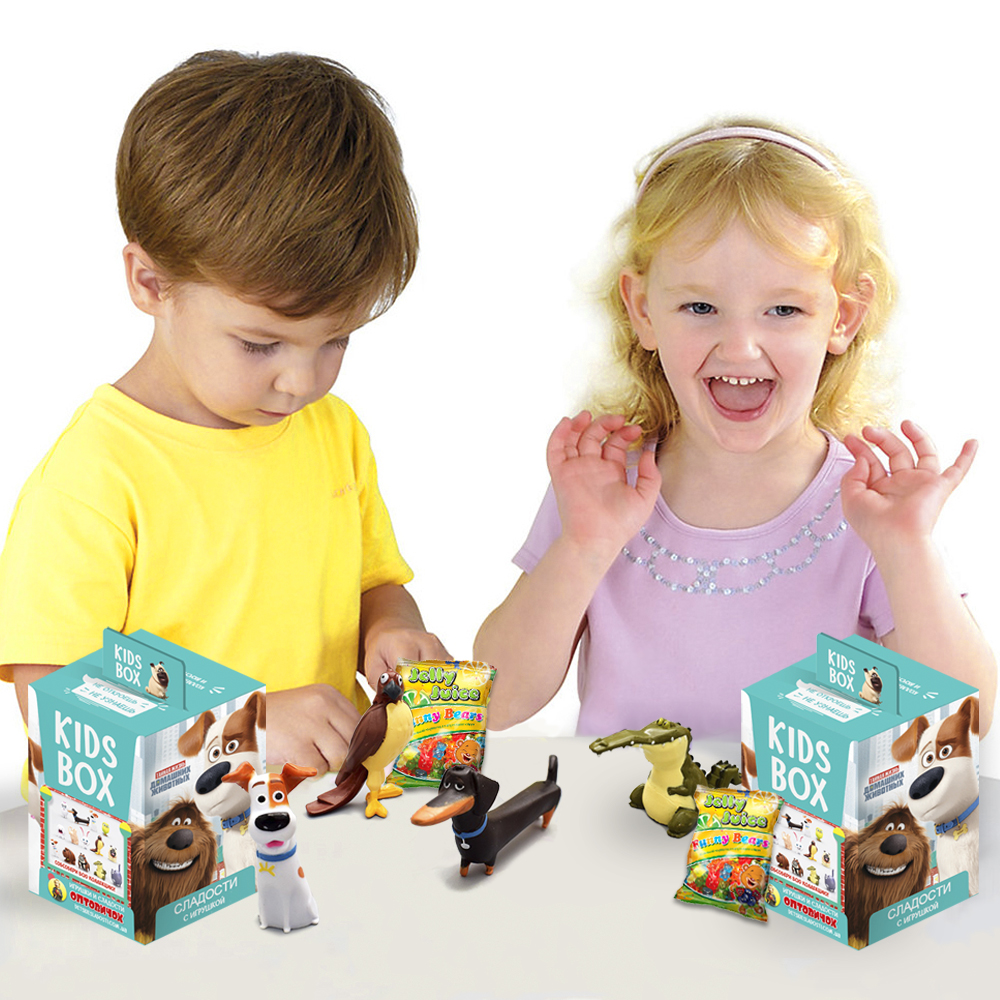Тайная жизнь домашних животных The Secret Life of Pets Свитбокс Кидсбокс игрушка и мармелад Kids Box Sweet Box, фото №9