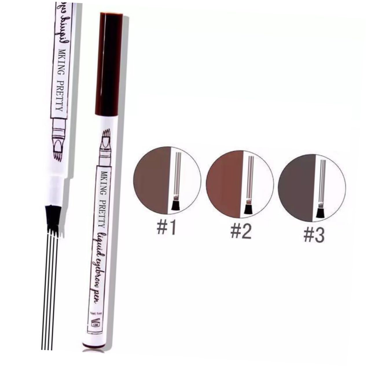 Олівець Beaupretty Augenbrauenstift 12 шт інструмент для брів макіяжу, фото №4