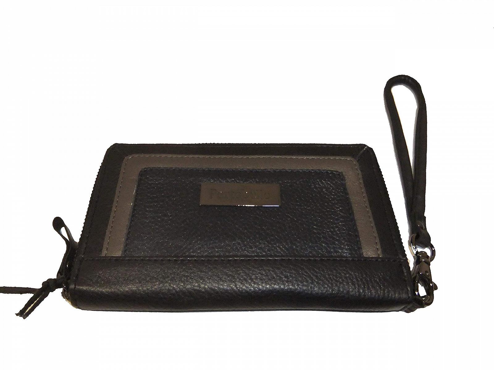 Женский кошелек на молнии Portobello T2.W141 Кожа Черный Серебряный Бронзовый, фото №1 Женский кошелек на молнии Portobello T2.W141 Кожа Черный Серебряный Бронзовый, фото №1