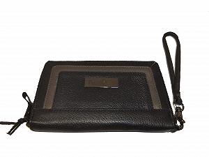 Женский кошелек на молнии Portobello T2.W141 Кожа Черный Серебряный Бронзовый - Фото 1