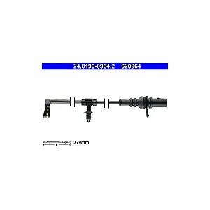 Датчик износа тормозных колодок ATE 24.8190-0964.2 для VAG задняя ось - Фото 1