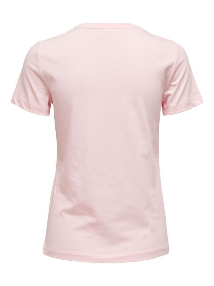Футболка ONLKITA LIFE REG STATEMENT TOP JRS 15225849 Ballerina ONLY Кремовий S, фото №2