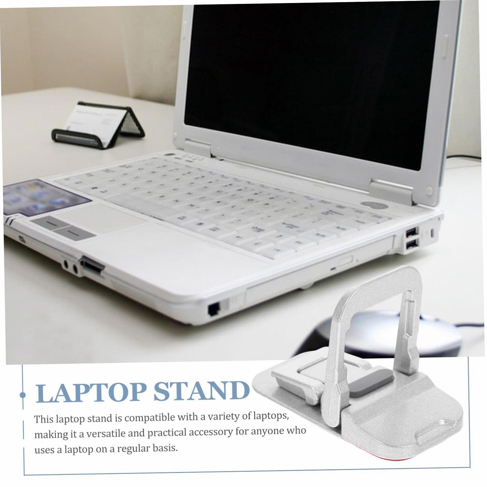 Подставка для ноутбука складная алюминиевый сплав регулируемая по высоте эргономичная портативная для рабочей зоны со скрытой, фото №8 Подставка для ноутбука складная алюминиевый сплав регулируемая по высоте эргономичная портативная для рабочей зоны со скрытой, фото №8