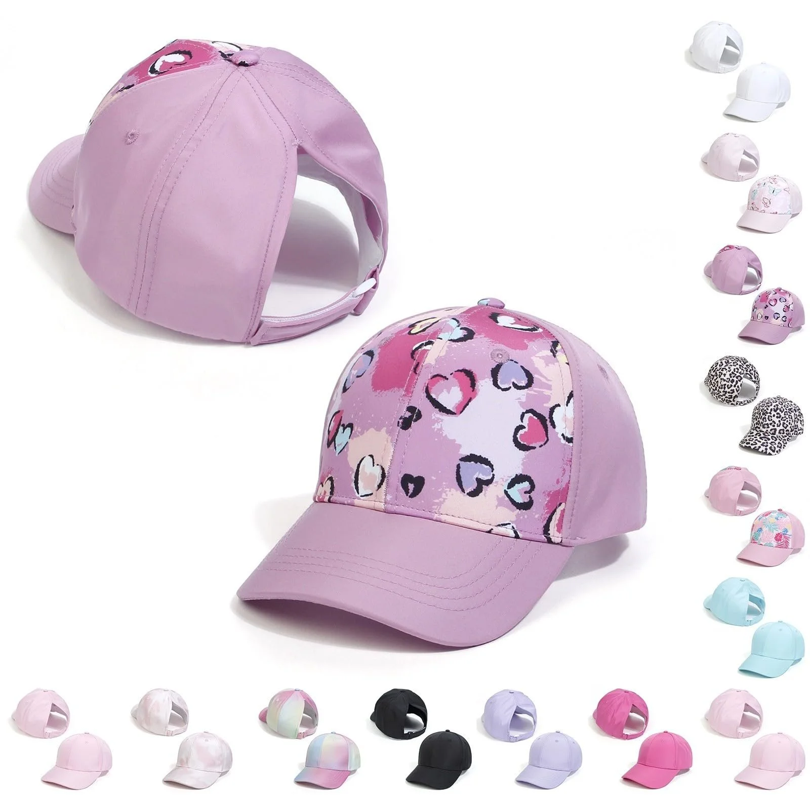 Бейсболка LCpddajlspig детская регулируемая с отверстием для хвоста для детей, фото №4