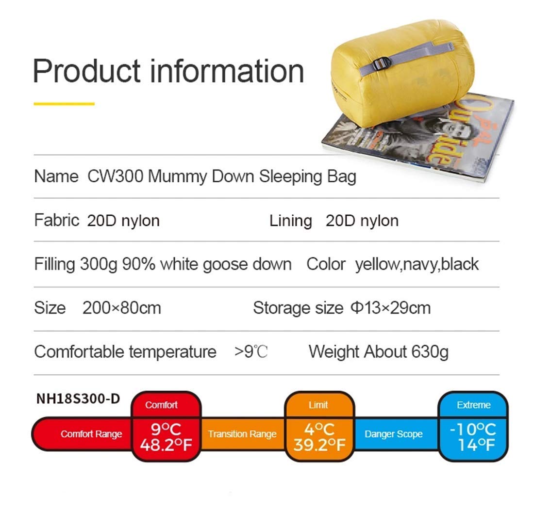 Спальний мішок MYVVKIA Ultralight Goose Down для дорослих Ультралегкий компактний на 4 сезони водонепроникний з внутрішнім, фото №7