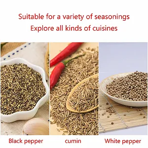 Ручний млин з нержавіючої сталі для подрібнення спецій для приготування їжі synthetic.ua - Фото 1