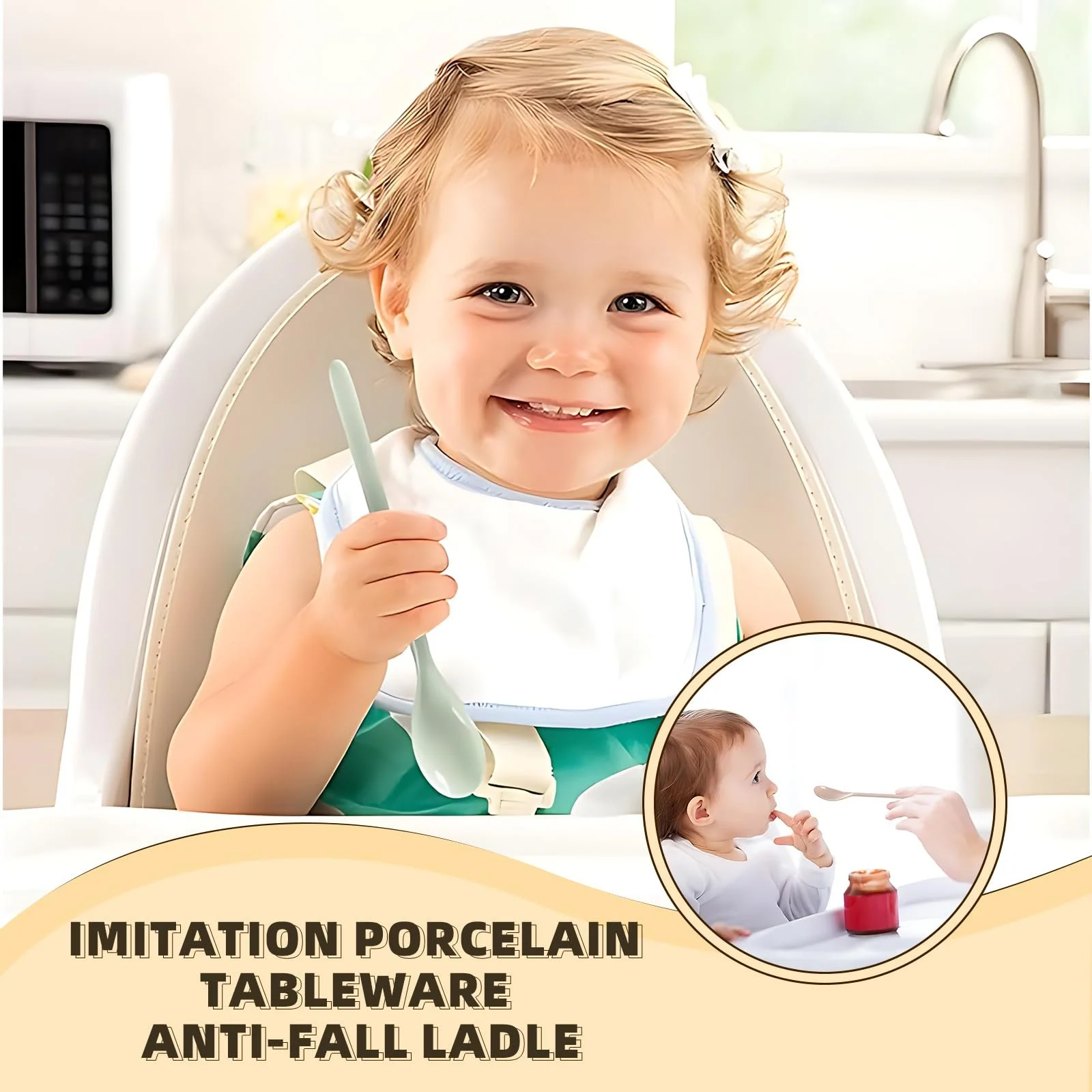 Ложка Пластиковая Цветная 18.5 см (набор 5 шт.), фото №5