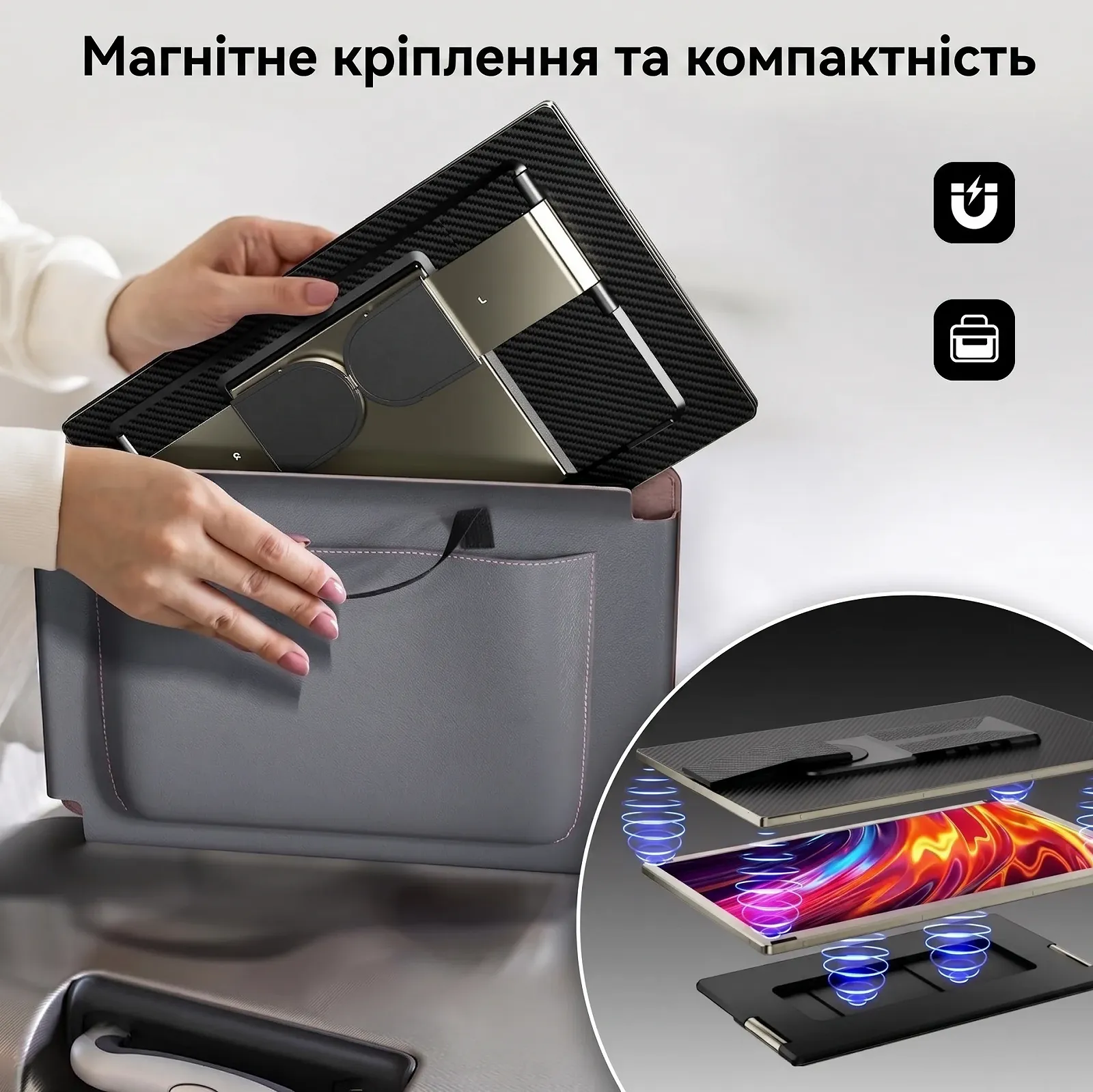 Монітор портативний 15.6" Domyfan S6 Full HD IPS 60 Гц, фото №3