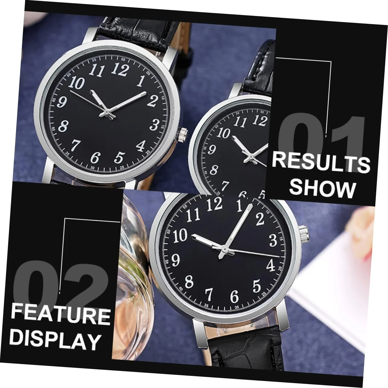 Набор часов Тип для него и для нее WRITWAA Кожа, прочный сплав, черный, Ремешок, фото №9 Набор часов Тип для него и для нее WRITWAA Кожа, прочный сплав, черный, Ремешок, фото №9