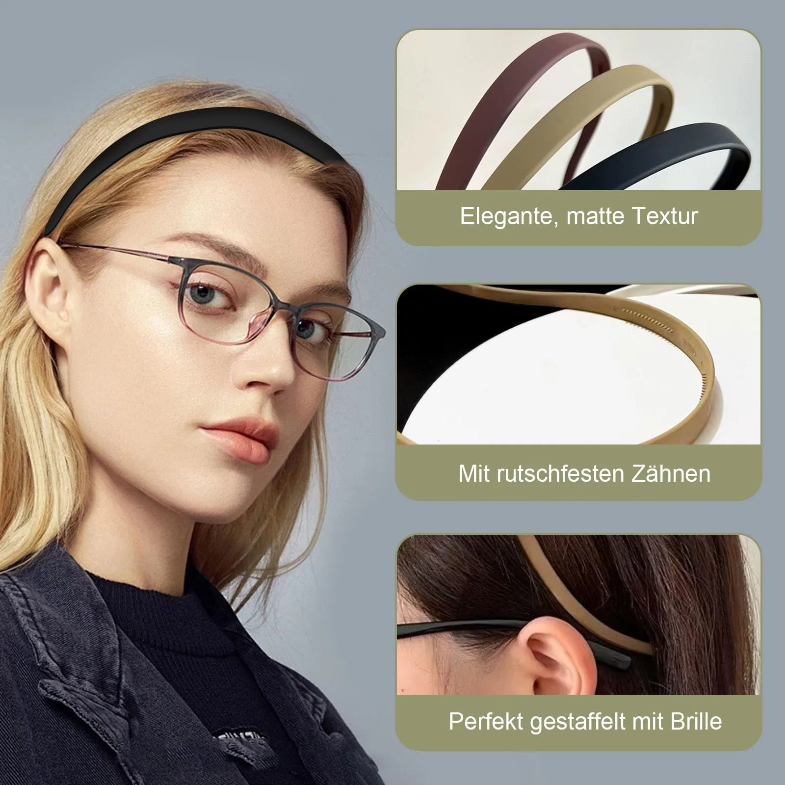 Тонкий обруч для волос ZOCONE, фото №3