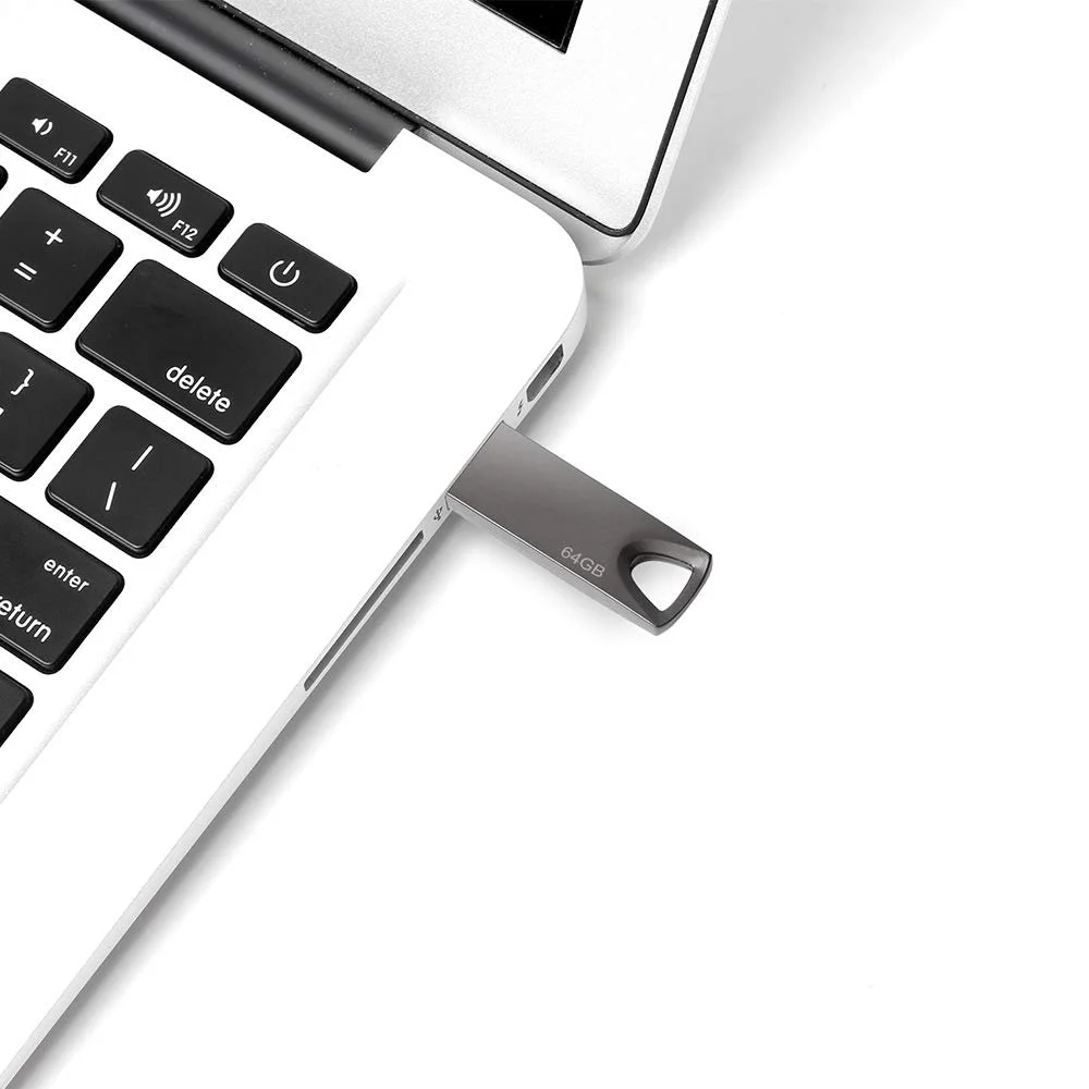 USB-накопичувач 64GB Slim Waterproof Сірий, фото №2