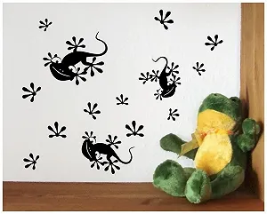 Наклейка на стіну Gecko Set Гумористична Геккони synthetic.ua - Фото 1
