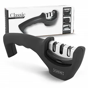 Точилка для ножів B.Prime Classic 3-етапна алмазна з вольфрамовою сталлю та керамікою - Фото 1