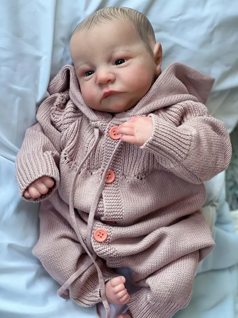 Лялька Anano Reborn Realistic Baby for Boys 18 Inch Real Size Baby Doll Weigh Like Real Baby Soft Skin (19 дюймів), фото №4