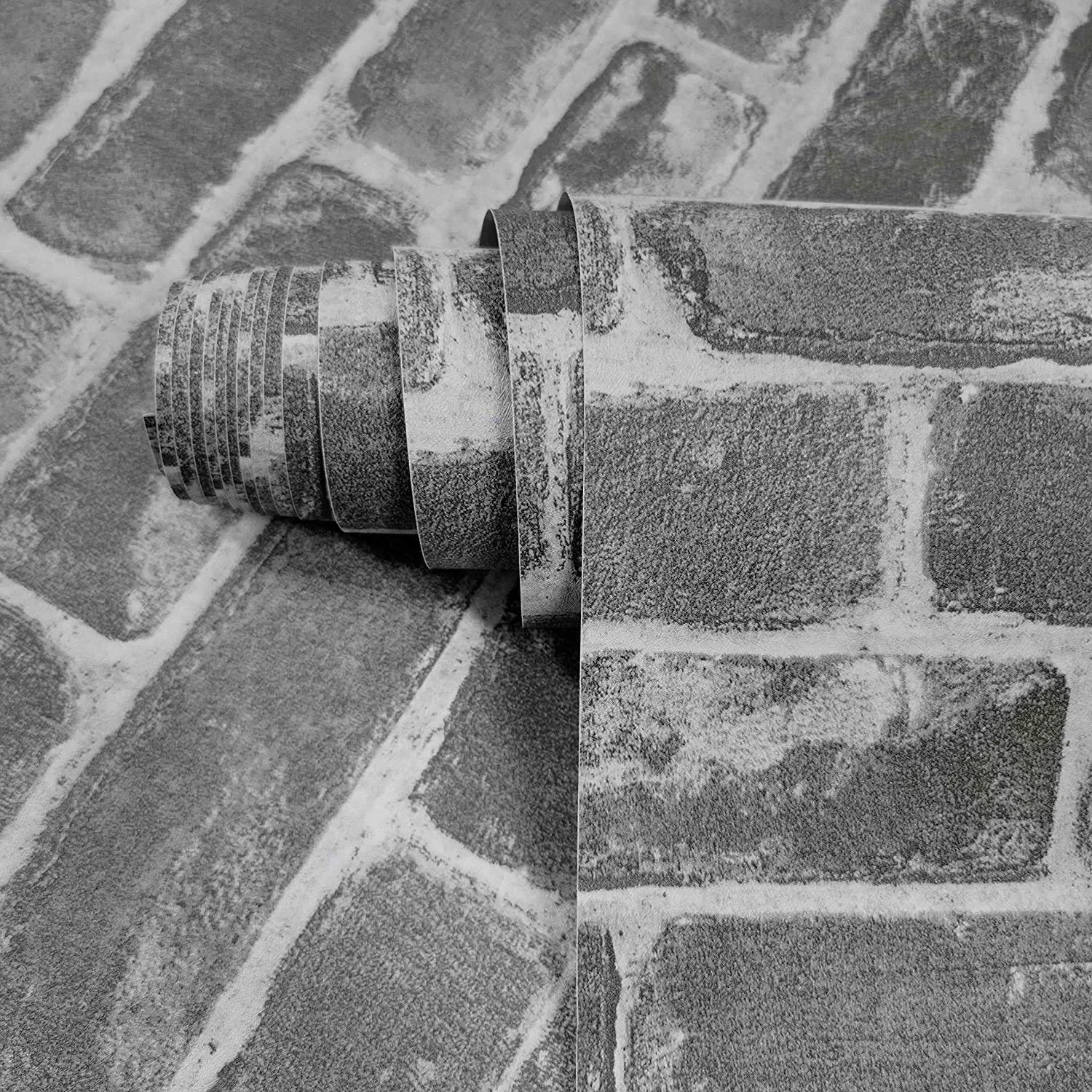 Шпалери самоклеючі CiCiwind 42 см x 10 м Вінілові Сірий камінь, фото №1