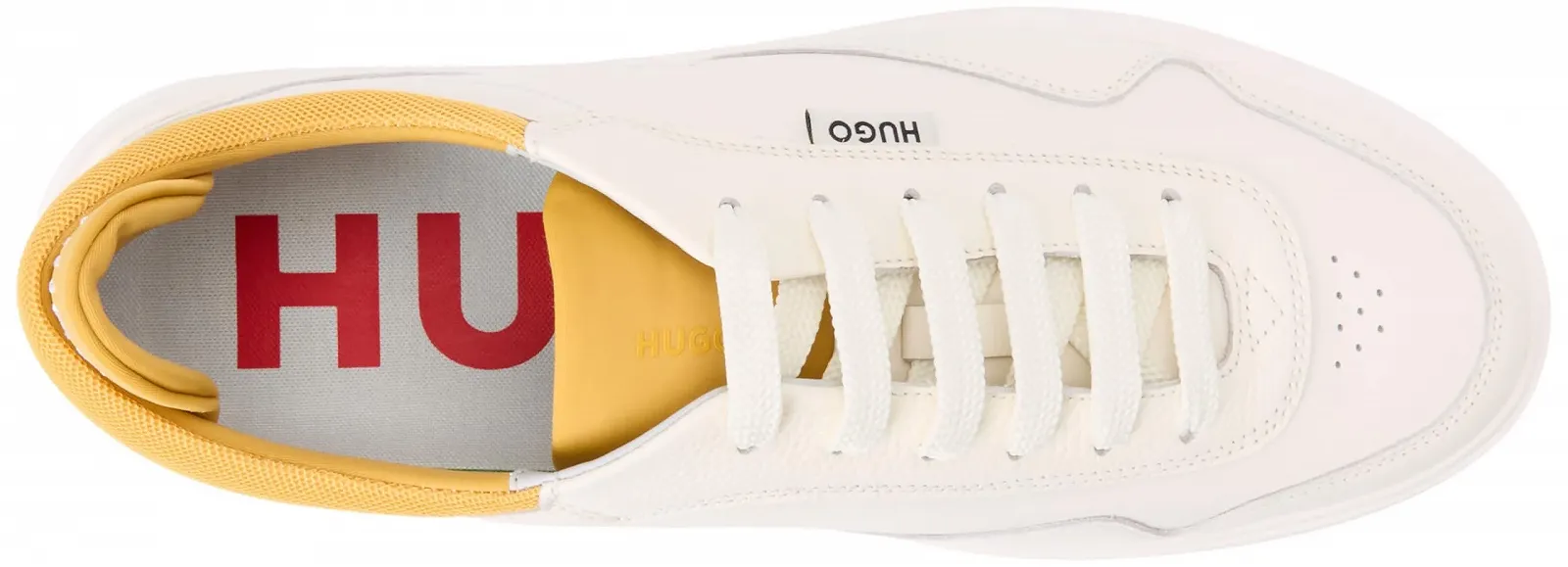 Кросівки HUGO Blake Tenn Шкіряні На Шнурівці З Кольоровими Деталями, фото №3 Кросівки HUGO Blake Tenn Шкіряні На Шнурівці З Кольоровими Деталями, фото №3