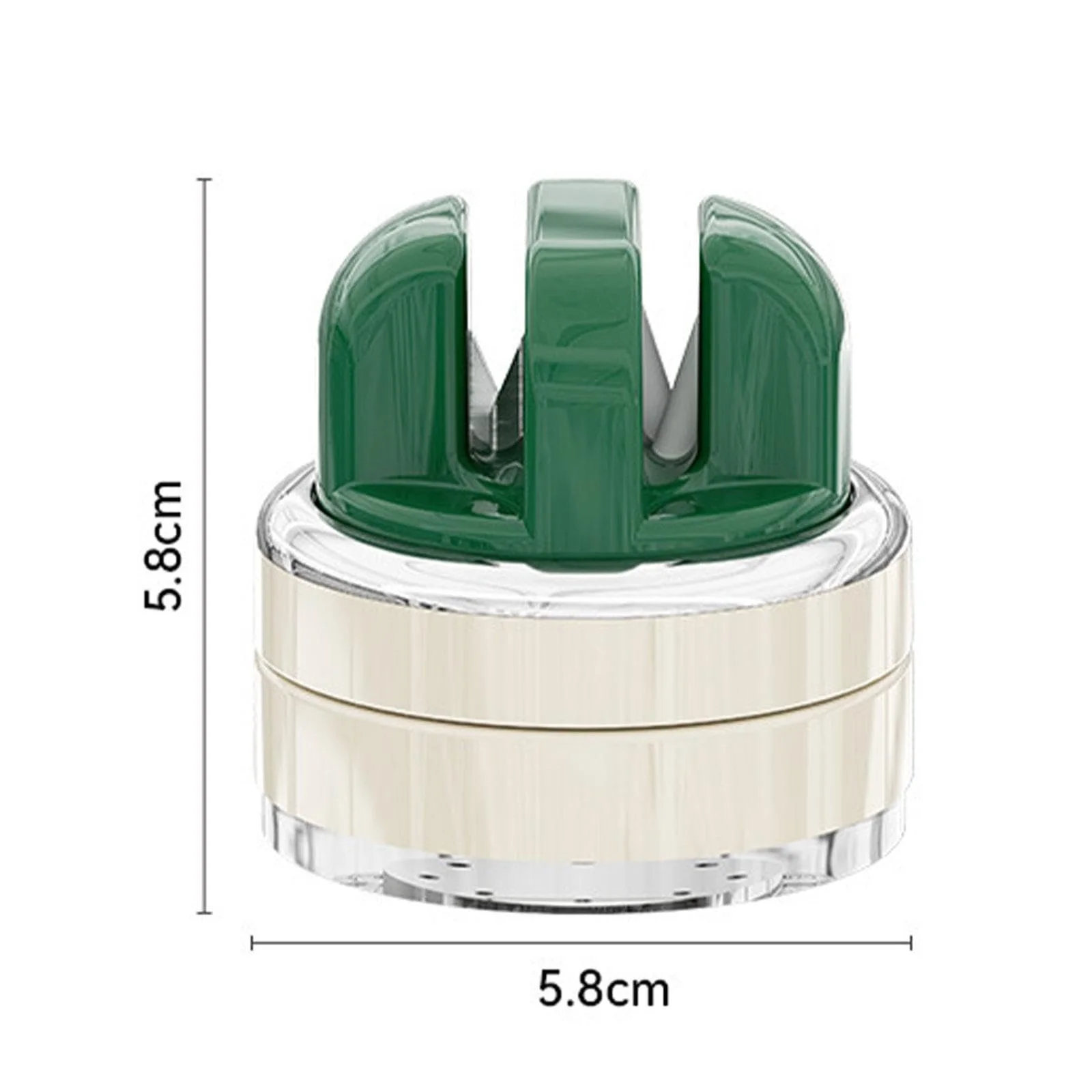 Точилка для кухонних ножів ручна на присосці зелена, фото №6