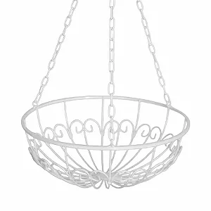 Подвесная корзина Qianly железная декоративная для дома и улицы synthetic.ua - Фото 1