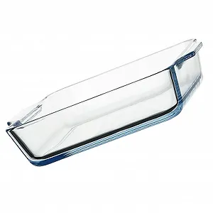 Форма для випікання скляна термостійка з подвійними ручками для мікрохвильової печі та духовки - Фото 1