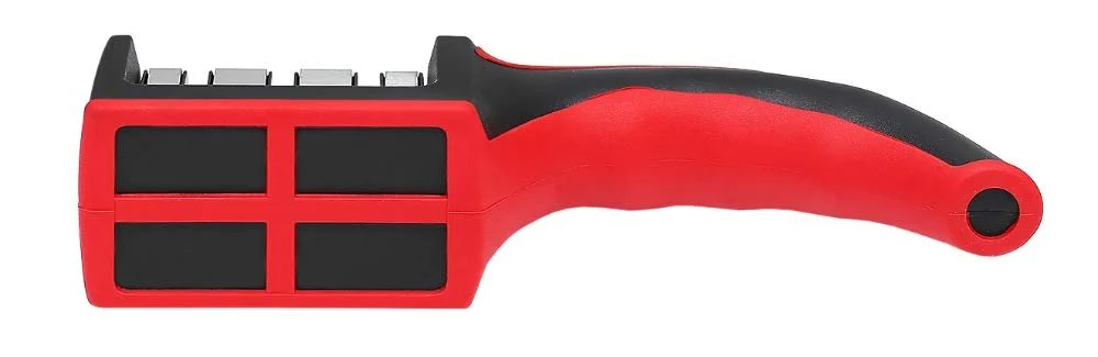 Точило для ножів ISO TRADE 6672 3-рівнева Червона, фото №8