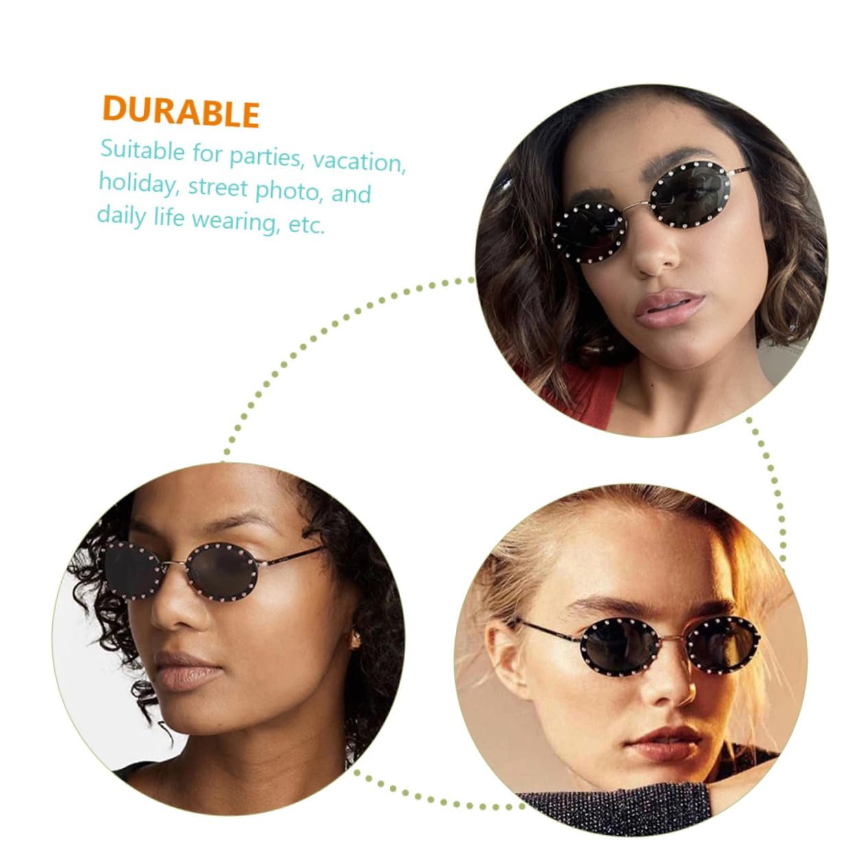 Сонцезахисні окуляри PACKOVE Набір 4 шт. Вінтажні, фото №9