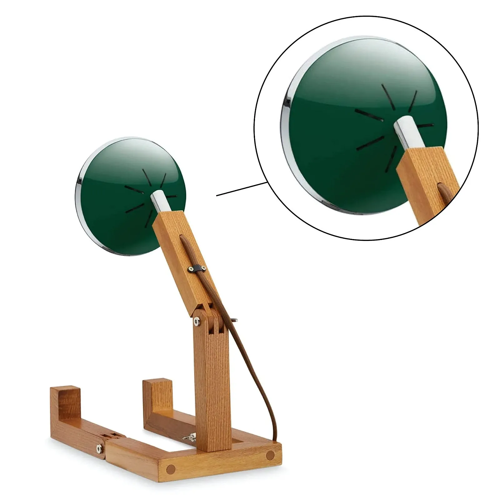 Настільна лампа Mr Wattson Original Handmade Adjustable LED 15.5 x 18-40 см Зелений, фото №2