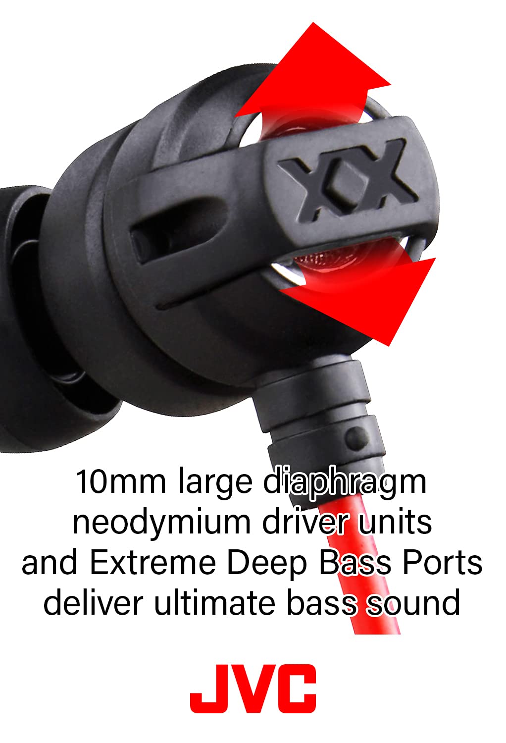 Наушники JVC Xtreme Xplosives HA-FX1X Вставные Черный, фото №3