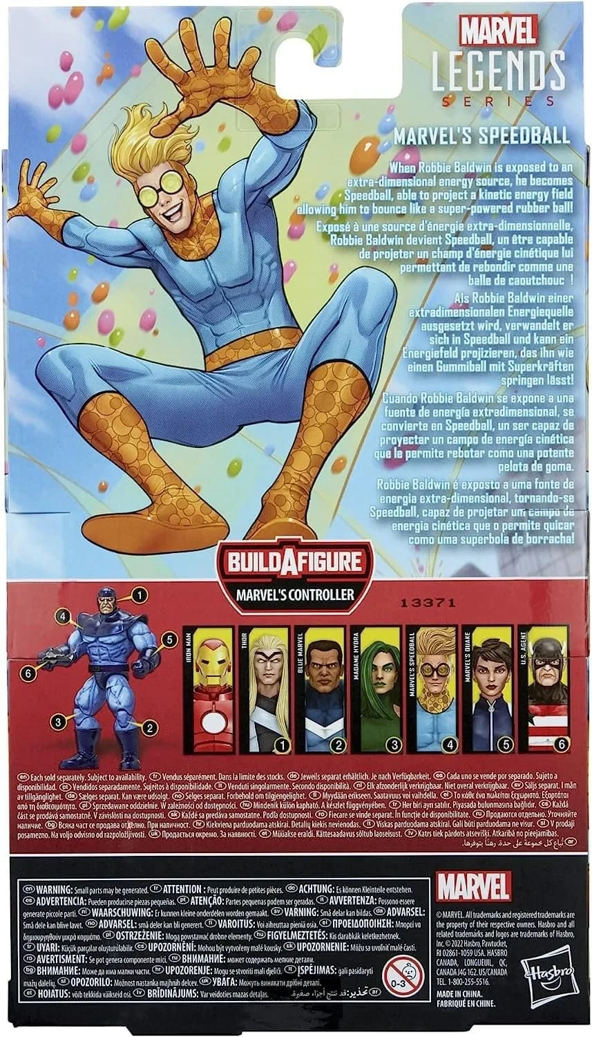 Ігрова фігурка Hasbro Marvel Legends Series Speedball 15 см F4791, фото №3