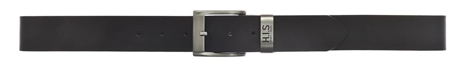Ремень Кожаный H.I.S 40 мм W110 Чёрный, черный, фото №2