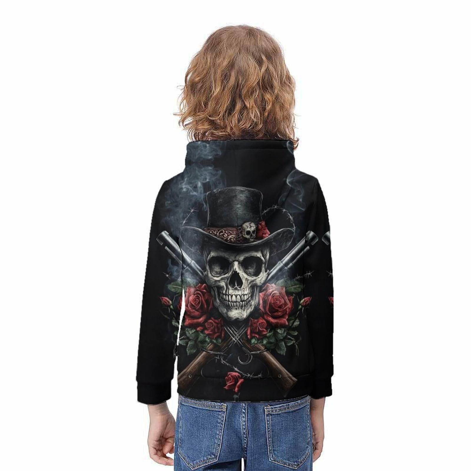 Худі KHHKJBVCE З 3D принтом скелета для підлітків і хлопчиків, фото №4