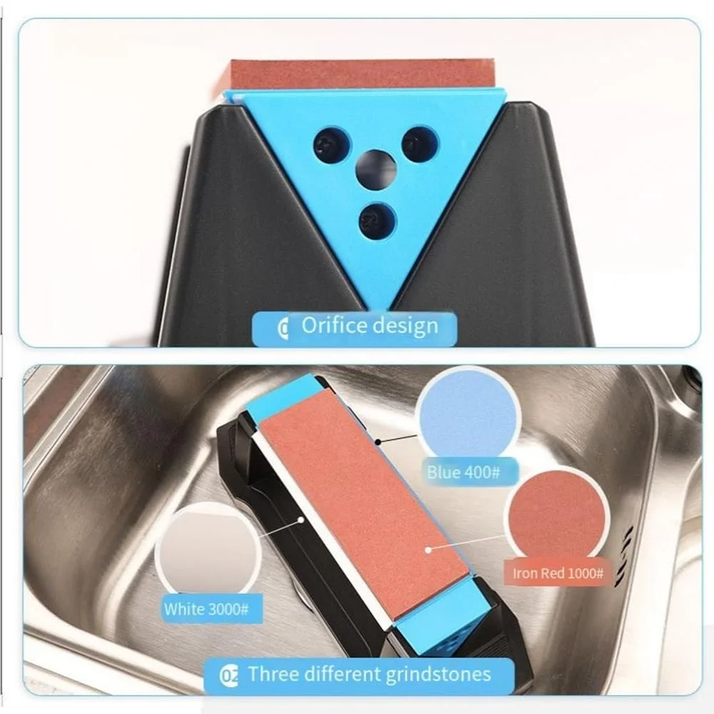 Точильний камінь керамічний 3-сторонній 400/1000/3000 грит, фото №2